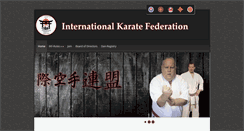 Desktop Screenshot of international-karate-federation.com