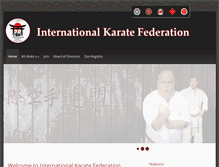 Tablet Screenshot of international-karate-federation.com